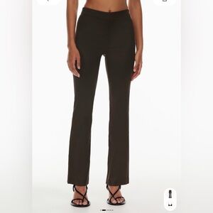 Babaton Ten by Babaton Sundance pants-Rich Mocha Brown Satin-Size 6-NWT